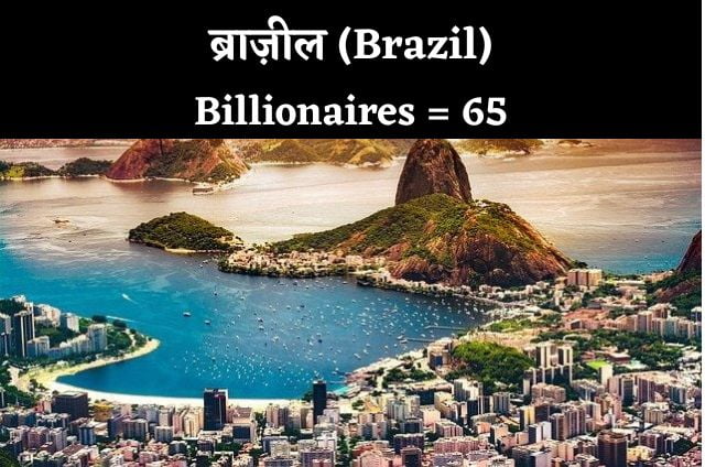 दुनिया के 10 सबसे ज्यादा अरबपतियों {Billionaires} वाले देश Latest